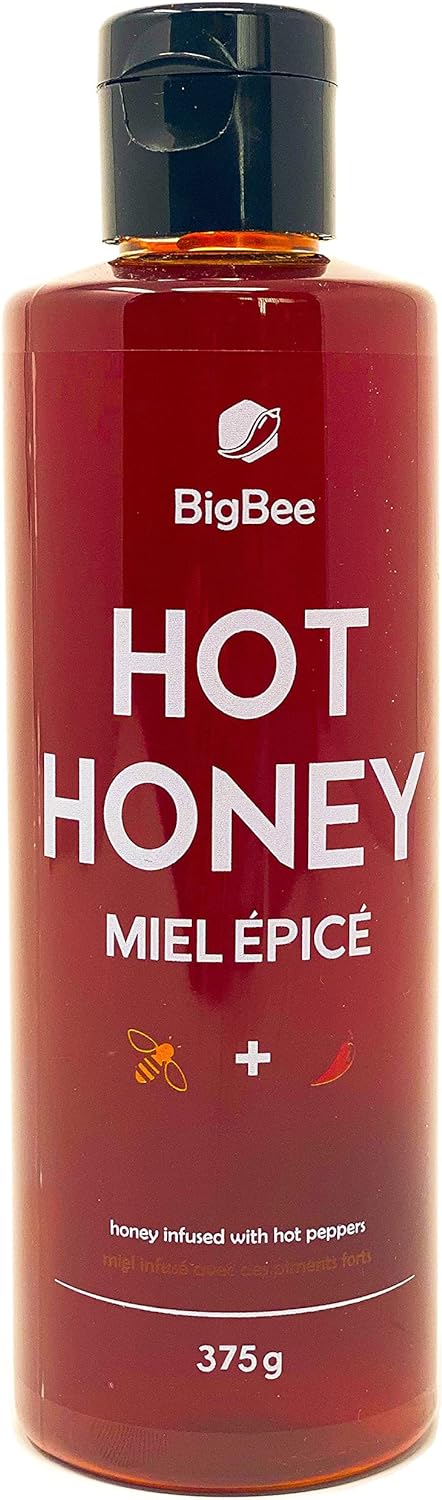 BigBee Hot Honey Bottle, 375 g, 2 Bottle Pack